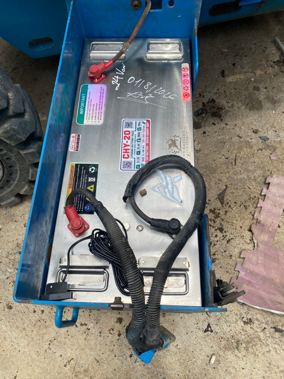 GIẢI PHÁP PIN LITHIUM 48V 280Ah CHO XE BOOM LIFT